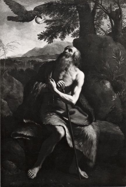 A. C. Cooper — Barbieri Giovan Francesco (Guercino) - sec. XVII - San Paolo primo eremita nutrito dai corvi — insieme